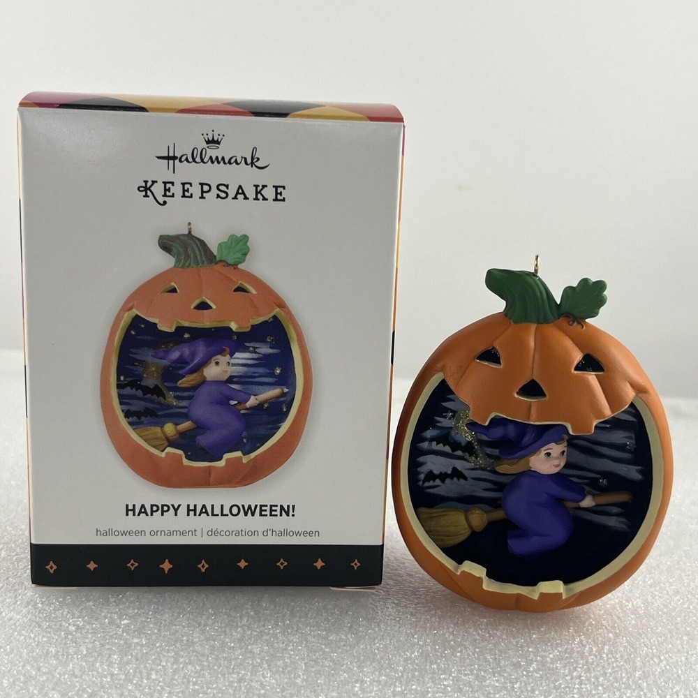 Hallmark Happy Halloween Witch In Pumpkin 2013 - Keepsake‎ Anita Marra Rogers
